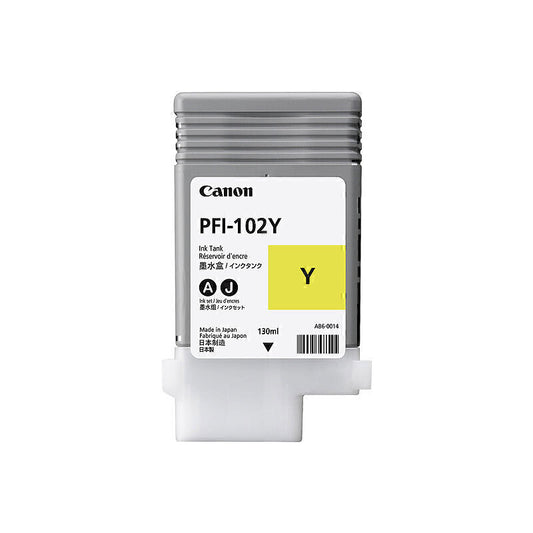 Canon PFI102 Yellow Ink Cartridge