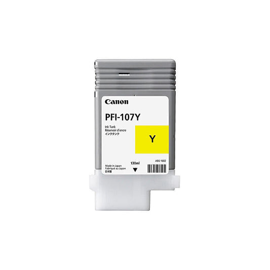 Canon PFI107 Yellow Ink Cartridge
