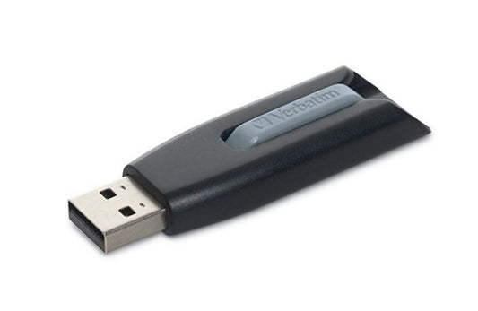 Verbatim Microban Store 'n' Go V3 128 GB USB 3.2 (Gen 1) Type A Flash Drive - Grey