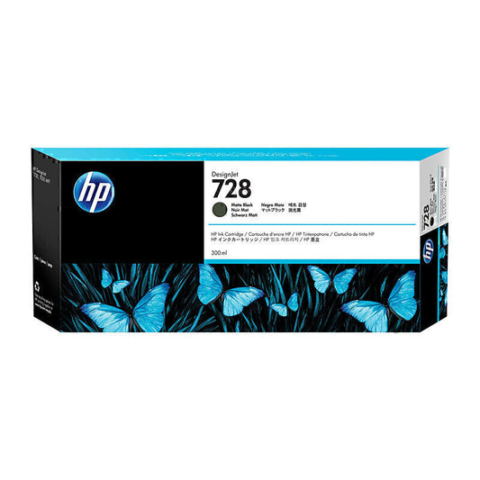 HP #728B 300ml Matte Blk 3WX30A
