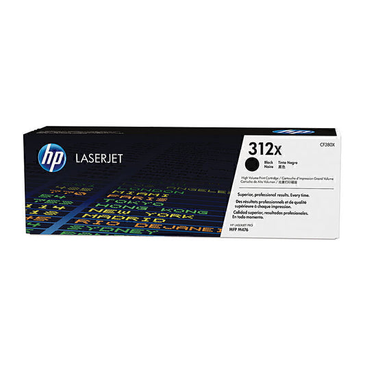 HP #312X Black Toner Cartridge CF380X