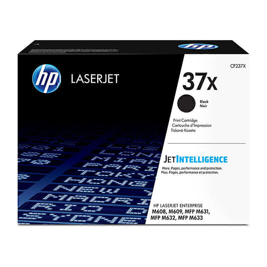 HP #37X Black Toner Cartridge CF237X