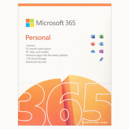 Microsoft QQ2-01895 365 Personal, Retail Box, 1 Year Subscription